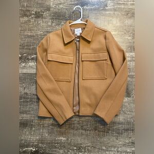 Women’s Nine West Tan Cropped Jacket Size Medium